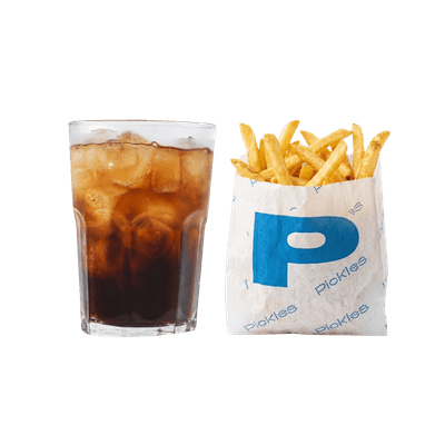 Combo com bebida e fritas